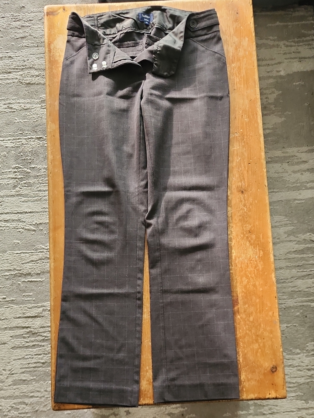 Reitmans Gray Windowpane Trousers